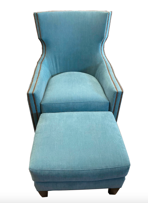 Accent Chair by Wesley Hall - #699 Luna Chair and Ottoman